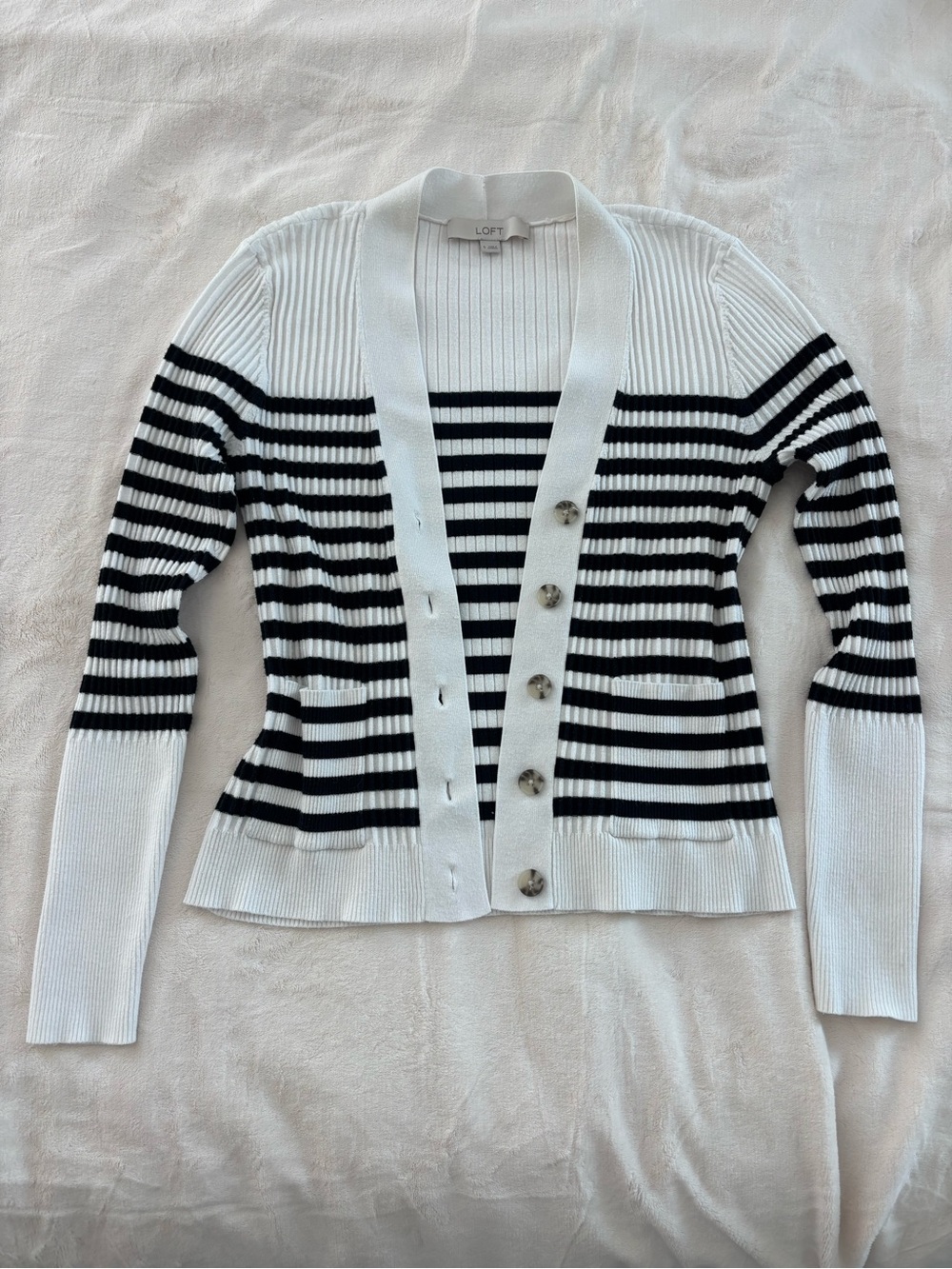 Loft striped cardigan